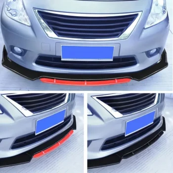 Front Bumper Lip Body Kit 4pcs Spoiler Splitter Diffuser