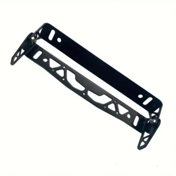 Car License Plate Frame Universal Aluminum Power Racing Black