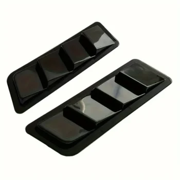 2pcs Car Parts Carbon Fiber Black Car Front Hood Vent Air Intake Scoop Carbon fiber