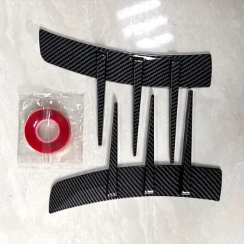 JDM Racing Universal Car Side Skirt Decals Caron Fiber