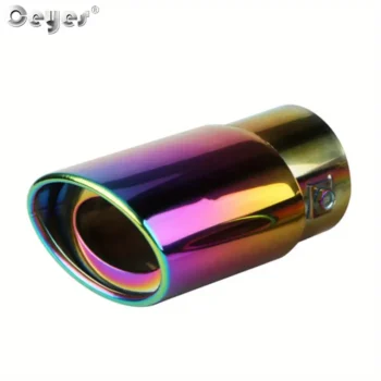 Ceyes Exhaust Pipe Stainless Steel Blue Combustion Colourful straight