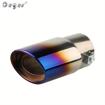 Ceyes Exhaust Pipe Stainless Steel Blue Combustion Blue straight
