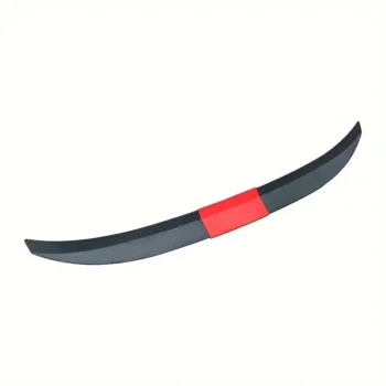 Adjustable 3-Section Rear Spoiler Wing Set Black and Red